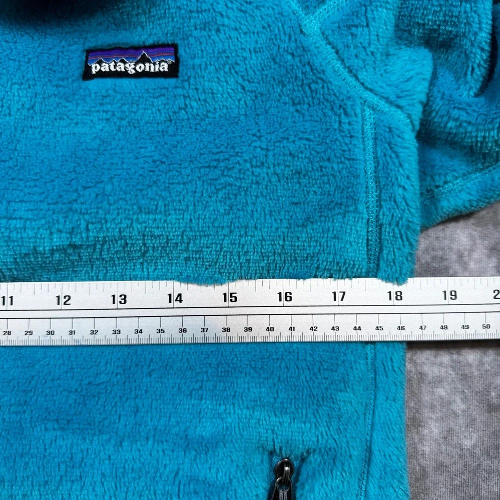 Patagonia Polartec Windbloc Fleece Jacket‎ Womens Small Turquoise Blue Full Zip